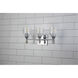 Fun Finial 3 Light 22 inch Polished Chrome Vanity Light Wall Light